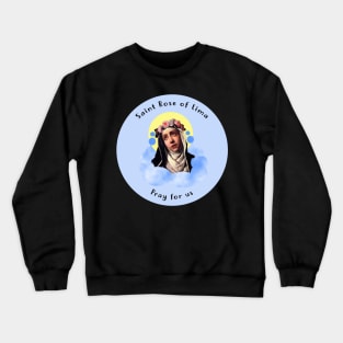 Saint Rose of Lima (Blue) Crewneck Sweatshirt